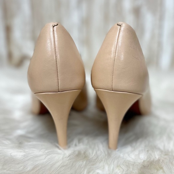 Cole Haan Harlow Nude Peep-Toe Pumps [S3121] - Picture 9 of 12